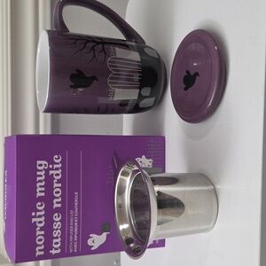 NIB Davidstea Halloween Purple GHOST GRAVEYARD Colour Changing Mug Davids Tea